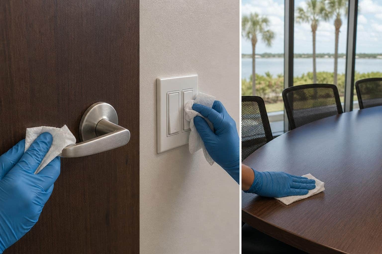 Disinfecting high-touch office surfaces in Cape Coral, FL