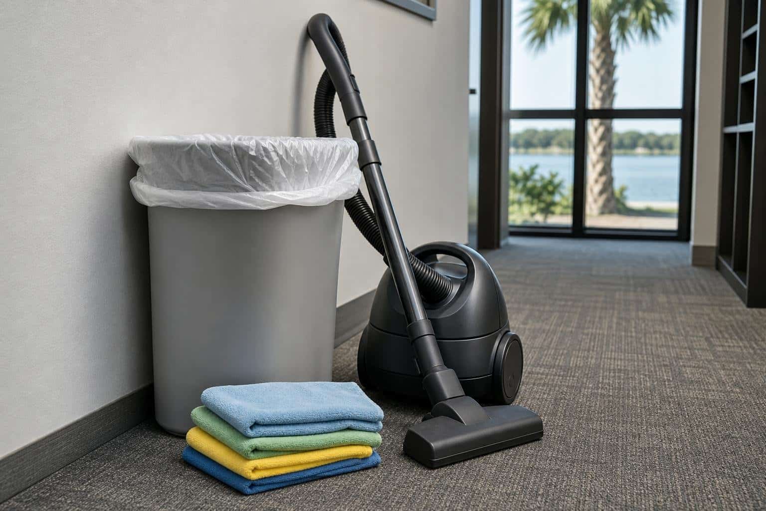 Routine office janitorial setup in Fort Myers, FL