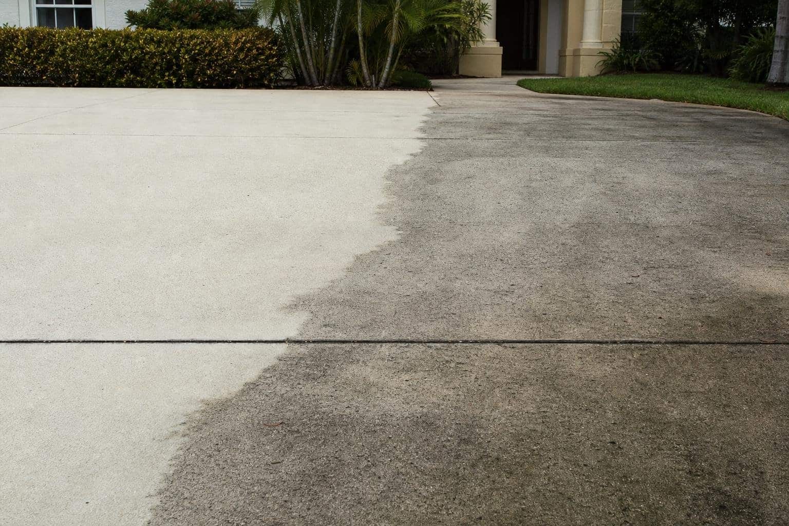 Driveway pressure cleaning comparison in Fort Myers, FL