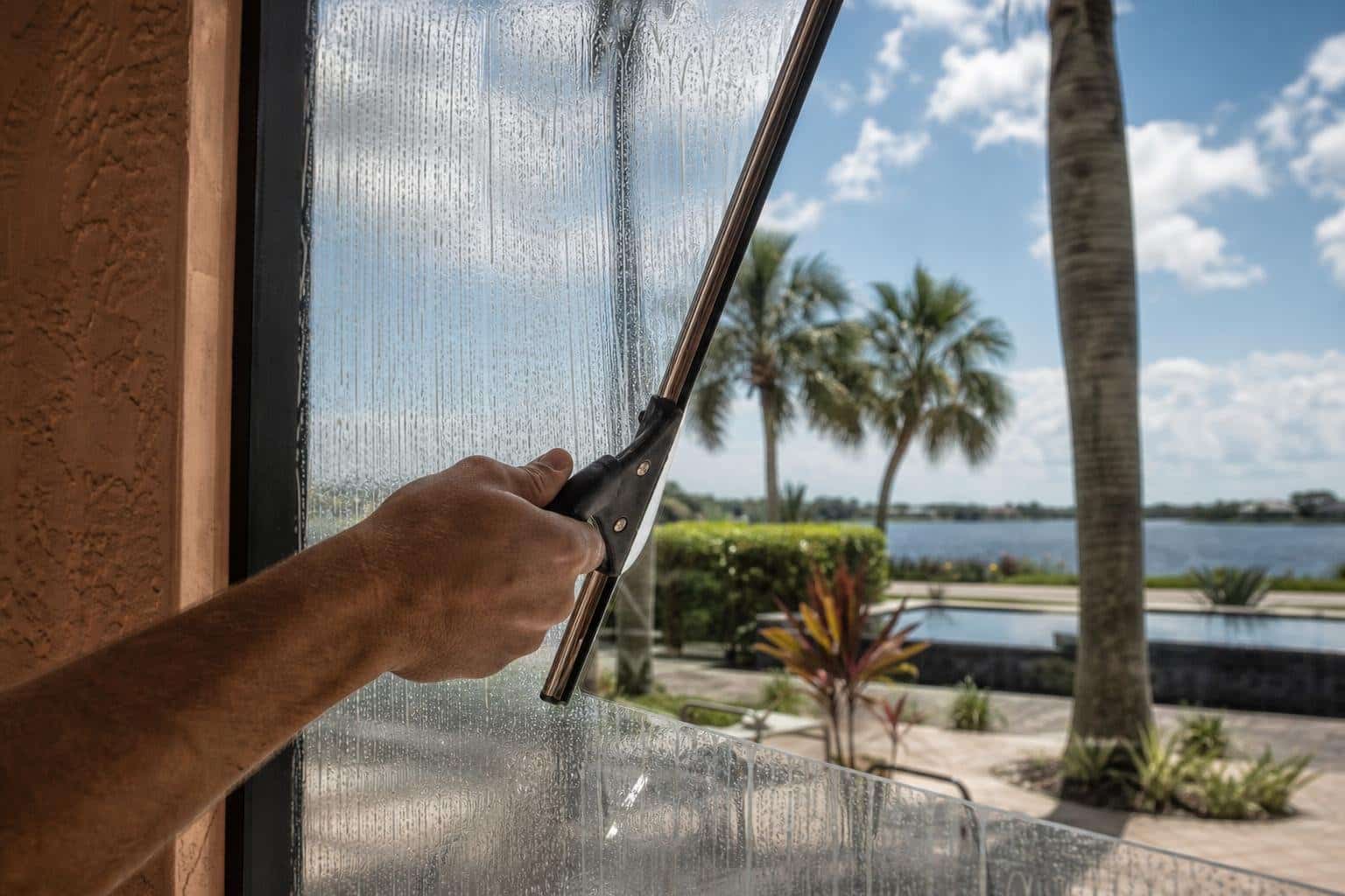 Squeegee edge detailing in Cape Coral, FL