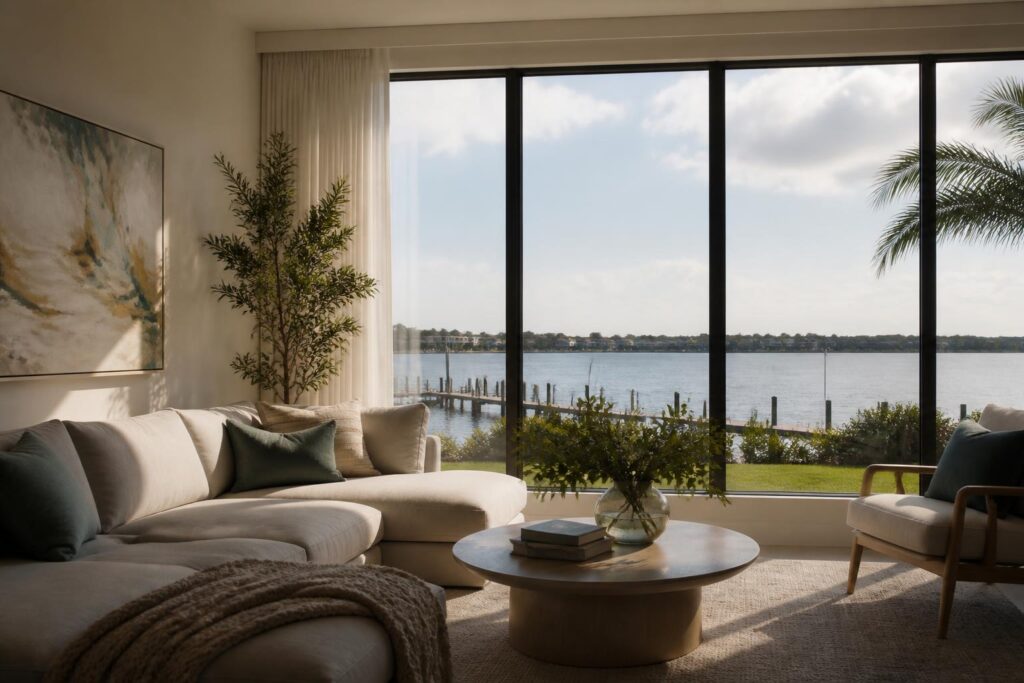 Streak-free clean windows in a Southwest Florida home