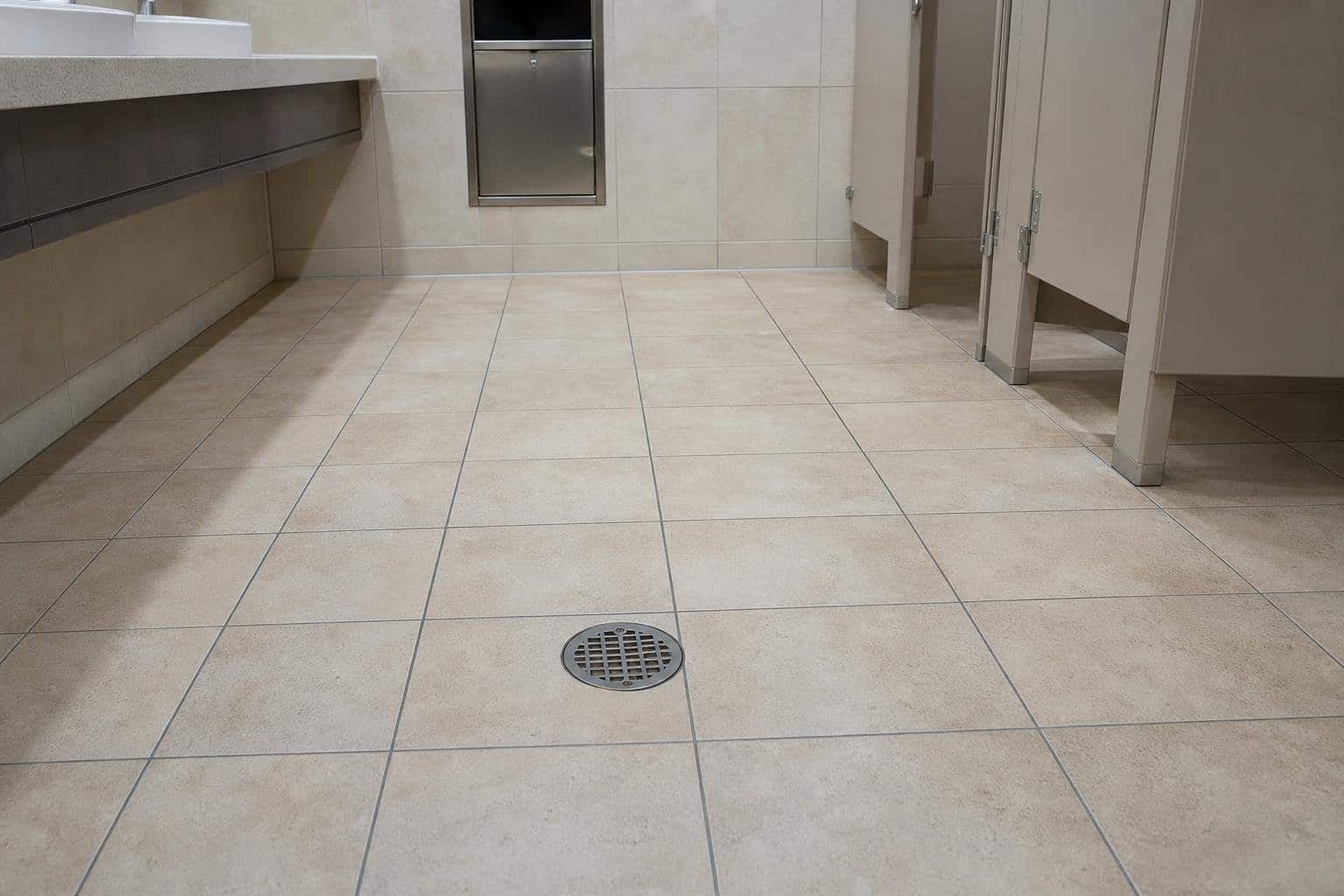 Office bathroom drain and grout inspection in Cape Coral, FL
